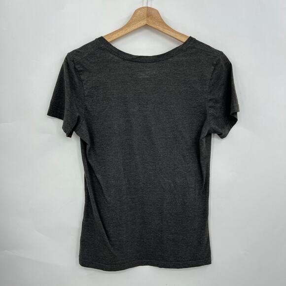 Raiders Tee Shirt T-Shirt Women's LARGE Gray Short Cap Sleeve NFL Team Apparel - Picture 2 of 7